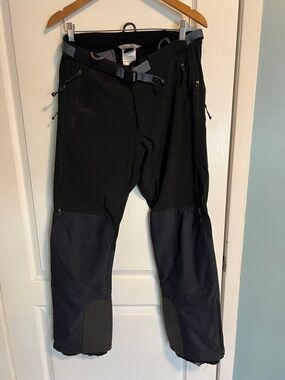 Outdoor Research Black and Navy Softshell Trekking Pants